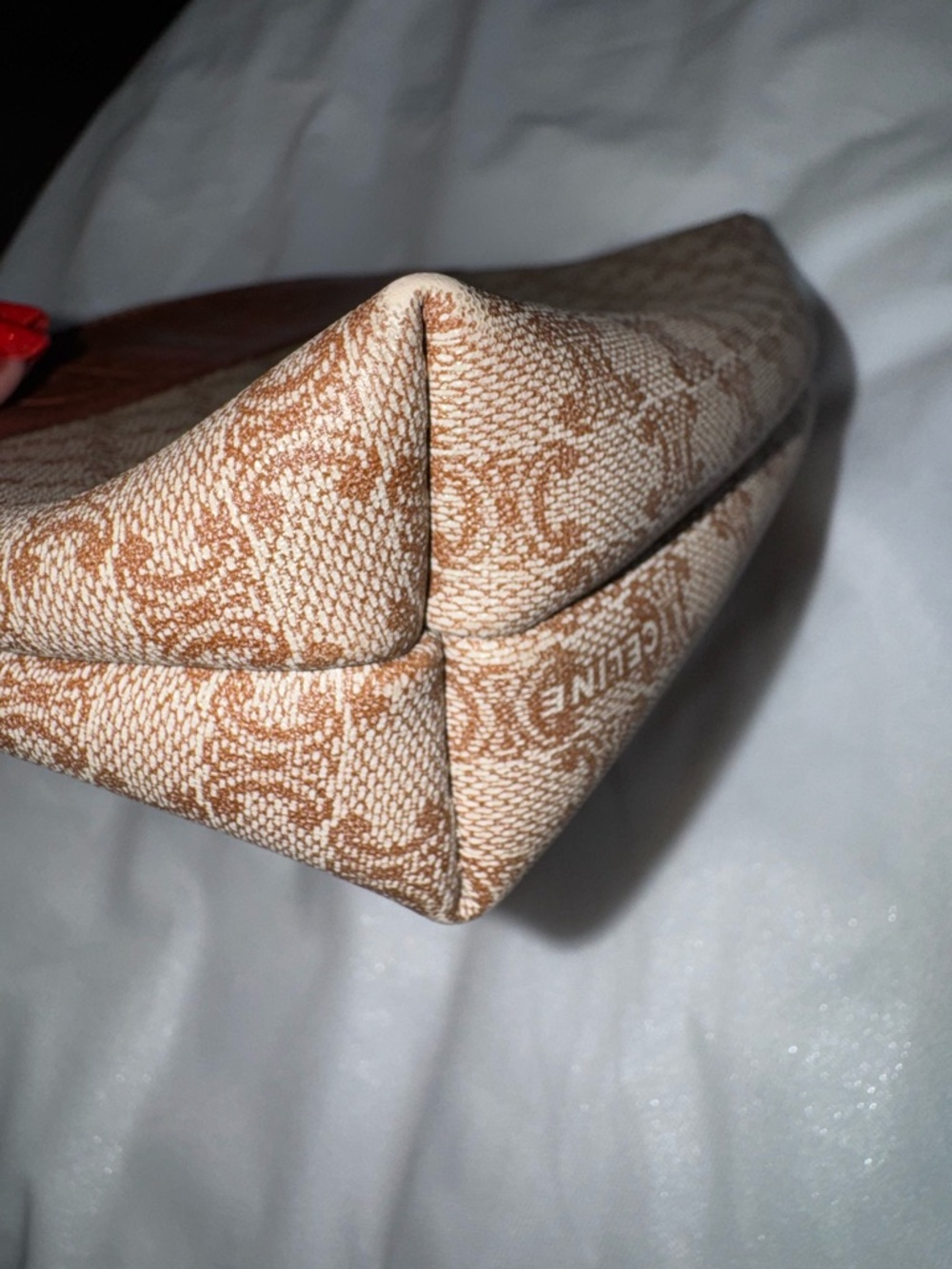 Vintage Celine macadam pvc Leather-Trim Monogram Pouch - Picture 6 of 11